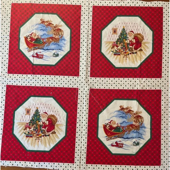 T’was The Night Before Christmas Collection VIP St. Nicholas Pillow Fabric 43x34 - Picture 2 of 8